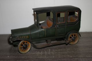 Antique Germany Bing Limousine Wind Up Tin Litho Toy