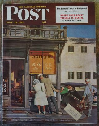 Vintage Issue Of Saturday Evening Post From June 28,  1947