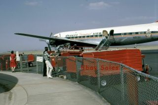 Sm16 X Vintage Amateur 35mm Slide Photo - Passenger Airplane 1964