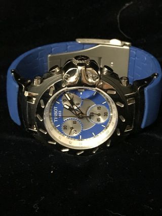 Tissot 1853 T - Race Blue Chronograph Silicone Sapphire Crystal WR 100M - T011417A 2