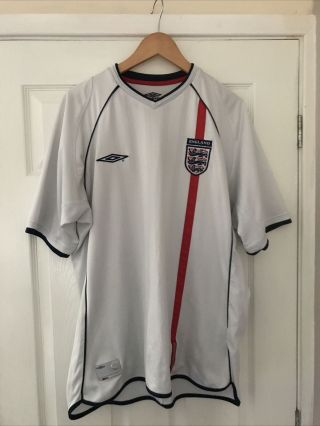 England 2001 2002 2003 Home Football Shirt Men 