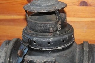 Antique Armspear Mfg Co NY Railroad Lantern Vintage Oil lamp Switch Train mount 2