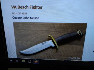 Vintage John Nelson Cooper va beach fighter knife 2