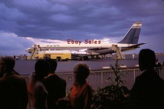 Sm21 A Vintage Amateur 35mm Slide Photo - Big Passenger Airplane 1970