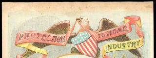 2 antique vtg 1888 BENJAMIN HARRISON & LEVI MORTON presidential campaign poster 6
