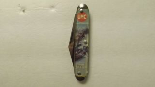 Vtg “mint” Remington Umc Usa " Through Thick & Thin Advertising Pocket Knife