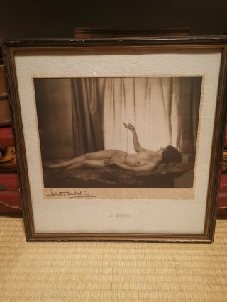 Very Rare Dorothy Wilding Art Deco Photograph Black White 1920 ' s Le Cadeau 2