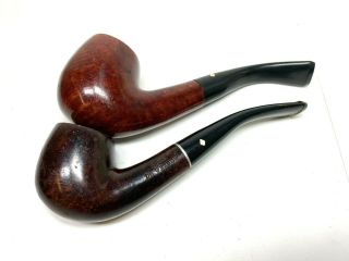 2 Vintage Dr.  Grabow Bent Smoking Pipe / White Spade Logo