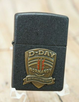 Vintage Military Zippo Lighter ‘d - Day Normandy 50 Years 1944 - 1994
