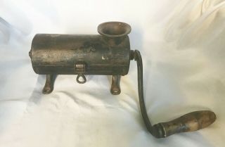Antique Hand Crank Cast Iron Tobacco Chopper/shredder/cutter/grinder.