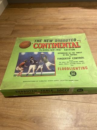 Vintage Subbuteo Continental Club Edition Set Complete From The 70 