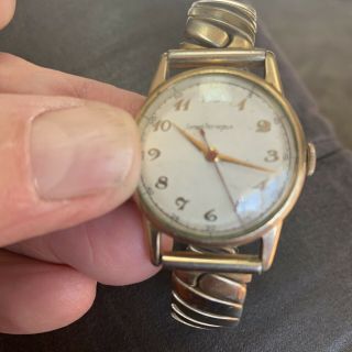 Vintage 10k Gold Filled Girard Perregaux Mens Watch