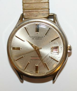 Argonaut 25 Jewels Swiss made Vintage Automatic Wrist watch date Running 3
