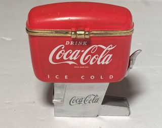 Vintage Coca Cola Soda Fountain Dispenser Trinket Box 2.  4” X 1.  2” X 2.  5”
