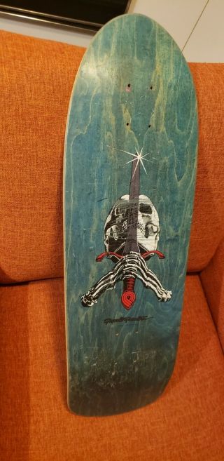 Vintage Powell Peralta Skull And Sword Og Old School Skateboard Deck