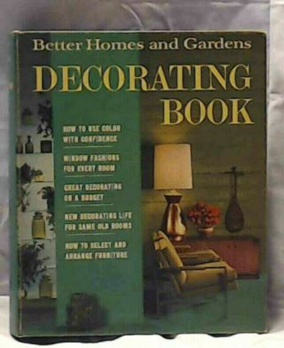 Mid Century Modern Design Mcm 50s 60s Decorating Book Vtg Better Homes Gardens
