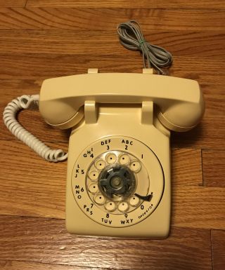 Vintage Rotary Dial Desk Telephone (itt As293p - 70086 - Te - R) It