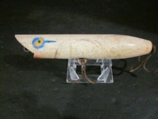 Old Vintage Wood Fishing Lure Plug Striped Bass Surf Casting Stan Gibbs Popper