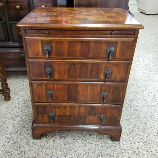 Theodore Alexander Italianate 4 Drawer Chest With Leather Pull Out Table