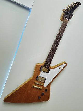 1958 Korina Explorer Antique Natural - Custom Masterbuilt Guitar - Unique 1 Of 1