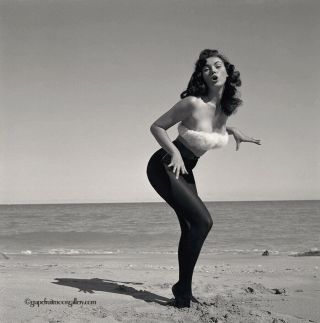 Bunny Yeager Camera Negative Photograph Stunning Seductive Self Portrait 1950s