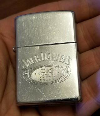 Vtg Zippo Lighter Advertising Jack Daniels Old No 7 Whiskey