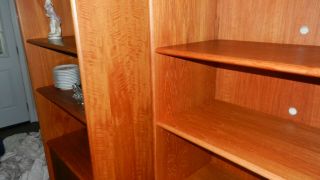 Mid Century Modern Danish Teak Wall Unit Shelving Book Case Cabinet 3