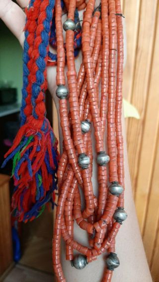 Natural Coral Beads Antique Natural Сoral Undyed,  146 Grams