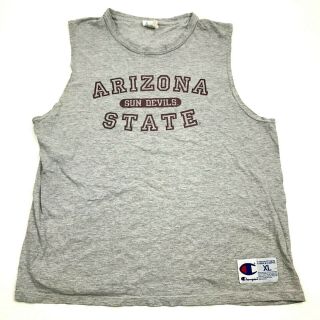 Vintage Champion Arizona State Sun Devils Shirt Tank Top Size Extra Large 1990