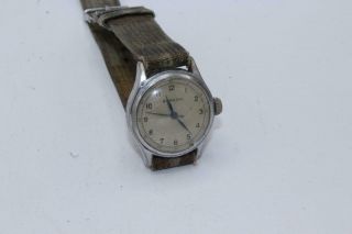 Vintage Ww2 Military Style Bancor Watch Needs Serviced