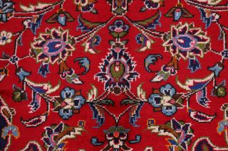 Traditional Floral Oriental Wool Area Rug Red Handmade Living Room Carpet 8x11 6
