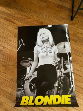 Blondie Debbie Harry Poster Cbgb Puck Rock Music Vintage Rapture