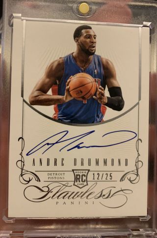 2012 - 13 Andre Drummond Flawless Auto Rc 12/25 Cleveland Detroit