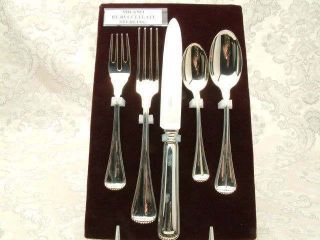 MIlano by Buccellati Sterling Silver flatware 5 Piece Place Setting,  gently 2
