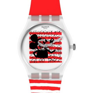 Swatch X Disney X Keith Haring Mouse MariniÈre Limited Watch Gz352 Mickey