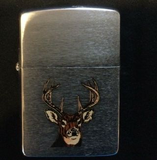 Zippo Lighter Town & Country 1995 Deer Animal Series Lighter Bradford,  Pa