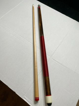 Pool Cue Vintage 2 Piece 21oz.  58  Very Early 1980s Unbranded