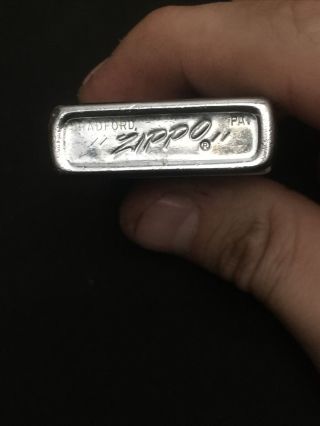 Zippo Venetian Scroll Etched Lighter Not Engraved 1986 Vintage Good Shape LQQK 3