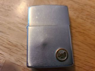 Vintage Zippo Lighter Uss United States Steel Us Steel