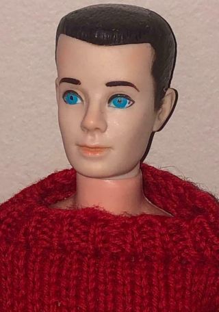 Vintage Ken Doll Unusual Faded Pale Face Barbie Boyfriend For Ponytail 1,  2 Or 3