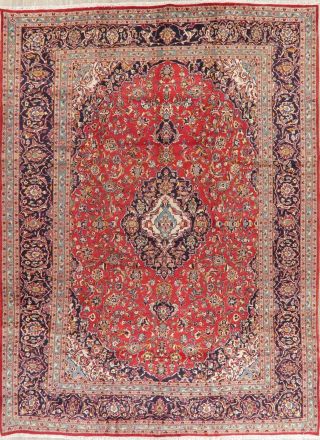 Vintage Traditional Floral Area Rug Handmade Oriental Wool Carpet 10x13