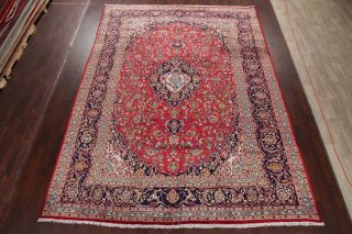 Vintage Traditional Floral Area Rug Handmade Oriental Wool Carpet 10x13 2