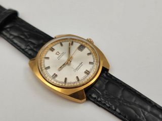 Vintage Omega Automatic 166.  022 Seamaster Cosmic Gold Plated Cal Ω 565 - 33.  5 Mm