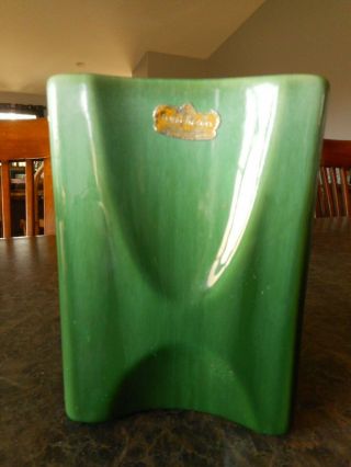 Vintage Green Royal Haeger Vase Pottery Farmhouse Decor Apx 5.  5 " Tall
