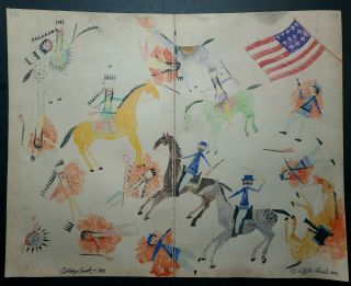 Large Ledger Drawing.  Early To Mid 1900s.