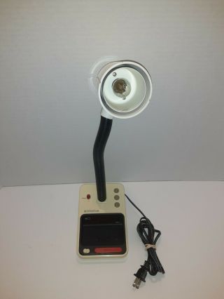 Vintage Spartus Digital Alarm Clock Lamp Model 1182 RARE 3