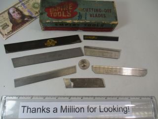 7,  Empire Lathe Cut - Off Tool Blade,  Blades,  Vintage Box,  Williams,  Armstrong