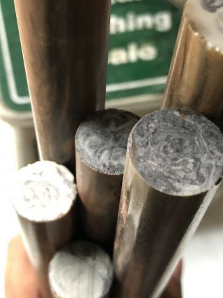 20 MM Antique Old Bakelite Catalin Faturan Black & White Marbled Rods 1093 grams 5