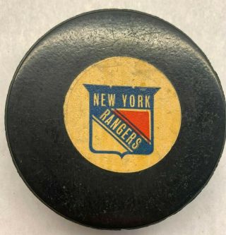 1973 - 83 York Rangers Vintage Nhl Viceroy Canada Official Game Puck