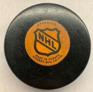 1973 - 83 York Rangers VINTAGE NHL VICEROY CANADA OFFICIAL GAME PUCK 2